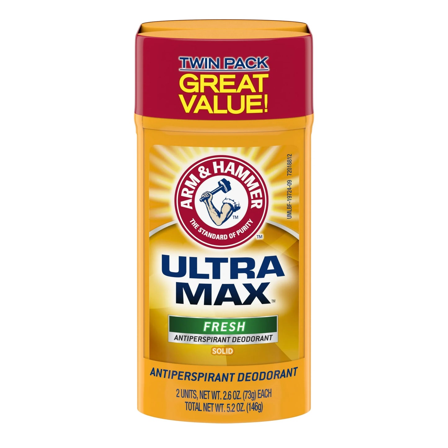 ARM & HAMMER ULTRA MAX Desodorante 2,6 oz c/u, paquete doble