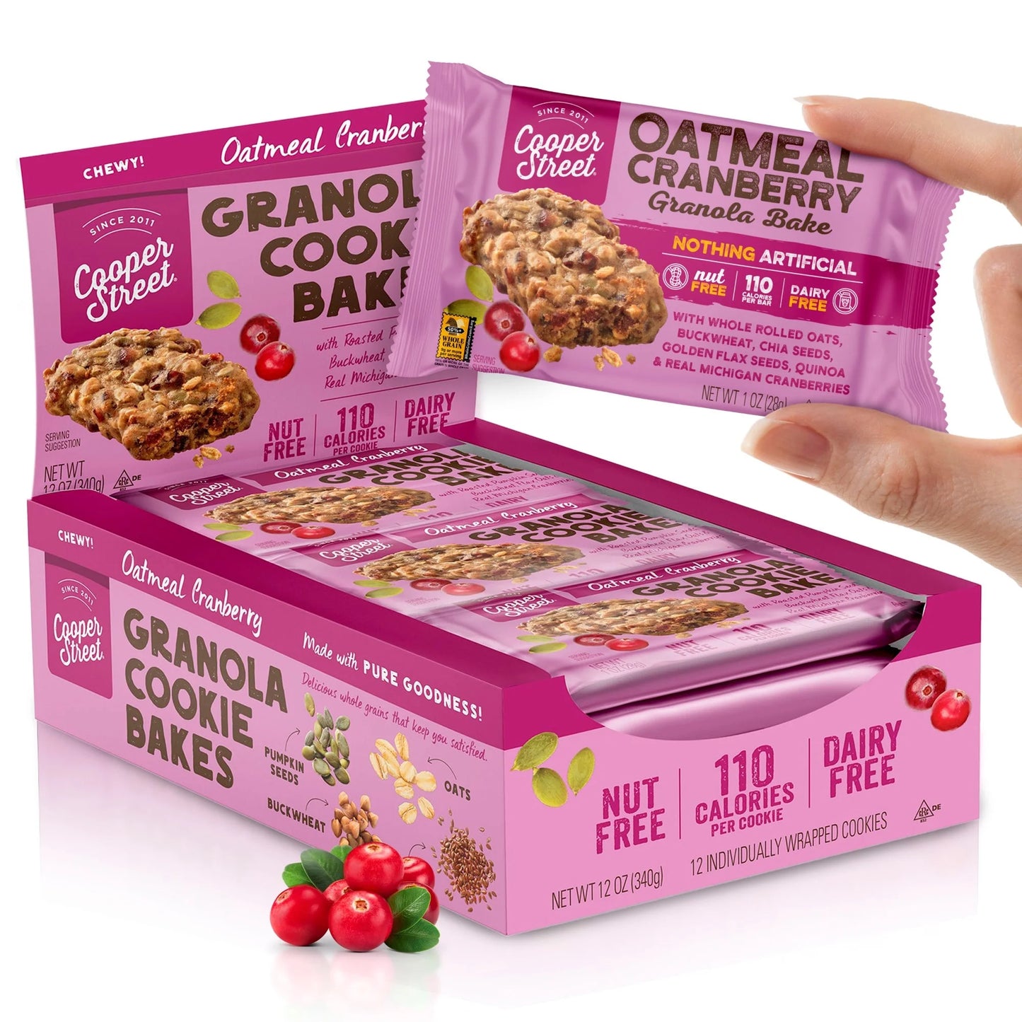 Cooper Street - Horneado de Galleta de Granola con Avena y Arándanos 12pz