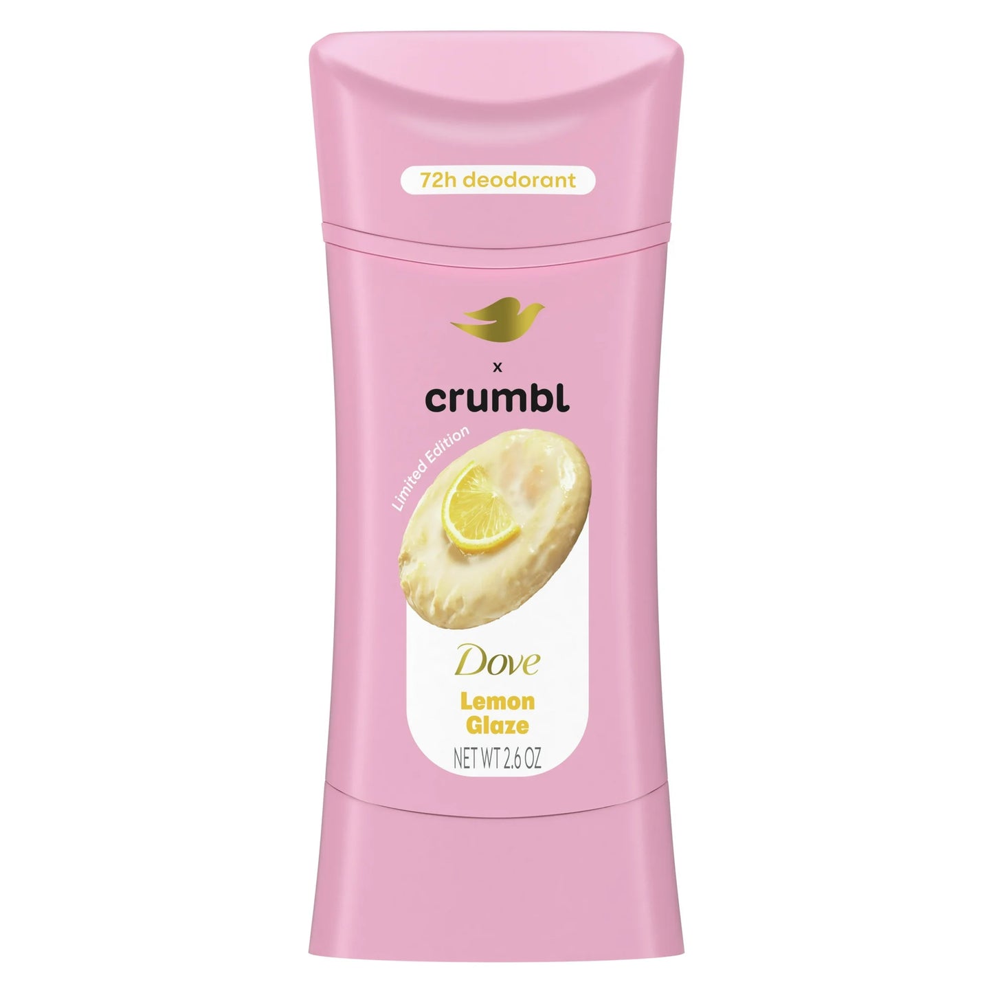 Dove Desodorante en Barra Crumbl Lemon Glaze sin Aluminio, 2.6 oz