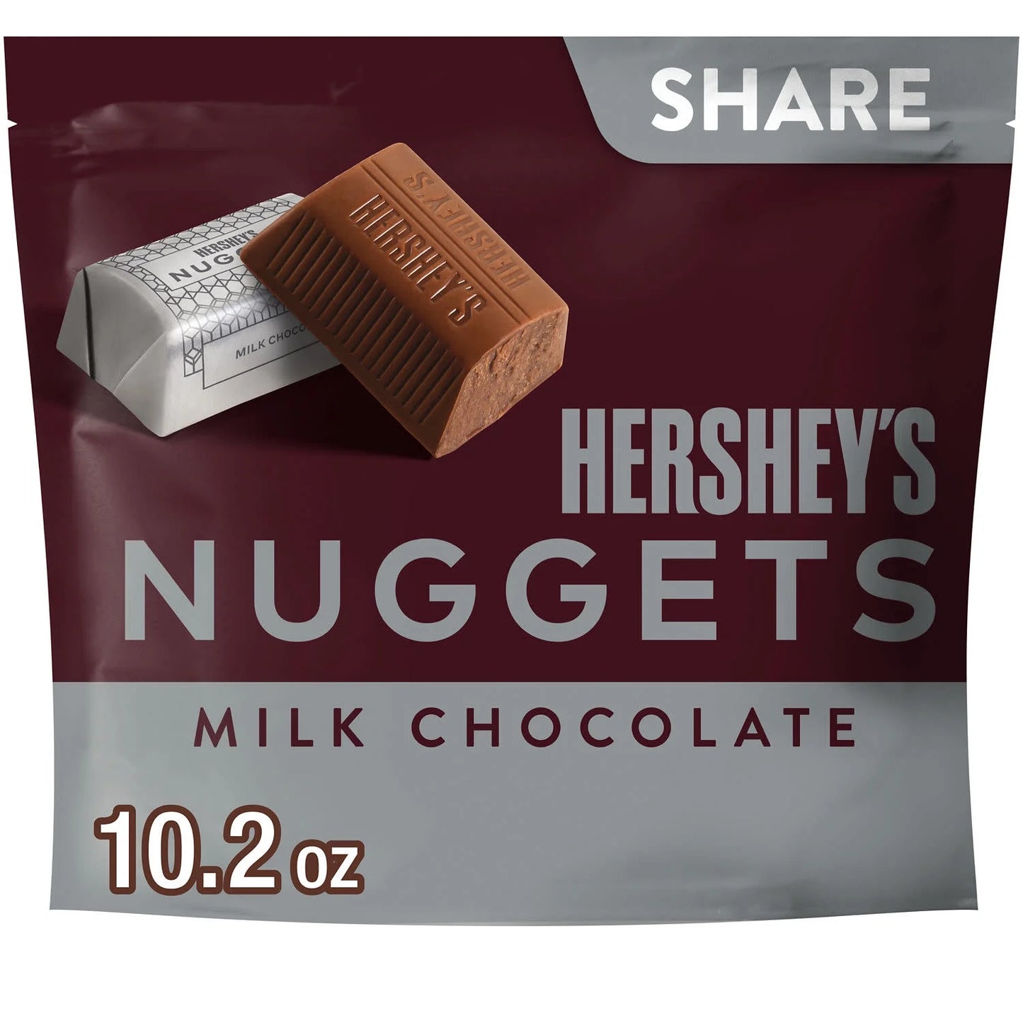 Hershey's Nuggets Caramelos de Chocolate con Leche Paquete para Compartir de 10,2 oz
