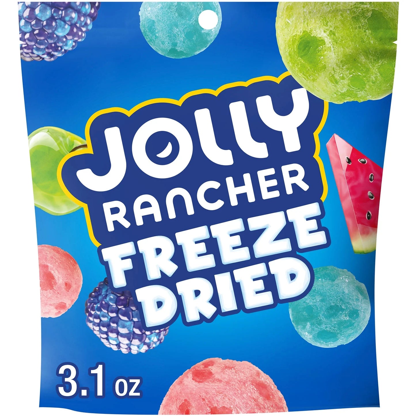 Jolly Rancher Caramelos de Frutas Originales Liofilizados, Bolsa de 3.1 oz