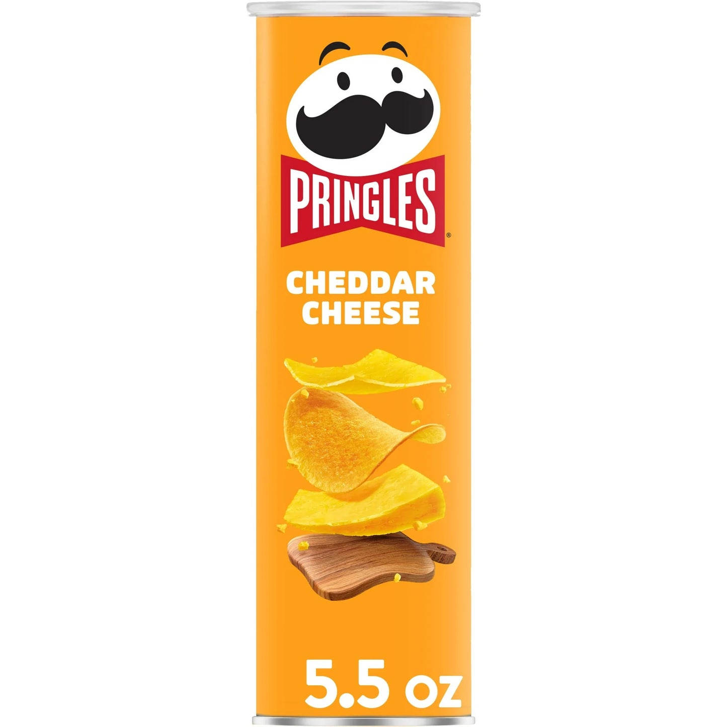 Pringles Papas Fritas Sabor Queso Cheddar, Snacks para el Almuerzo, Lata de 5.5 oz