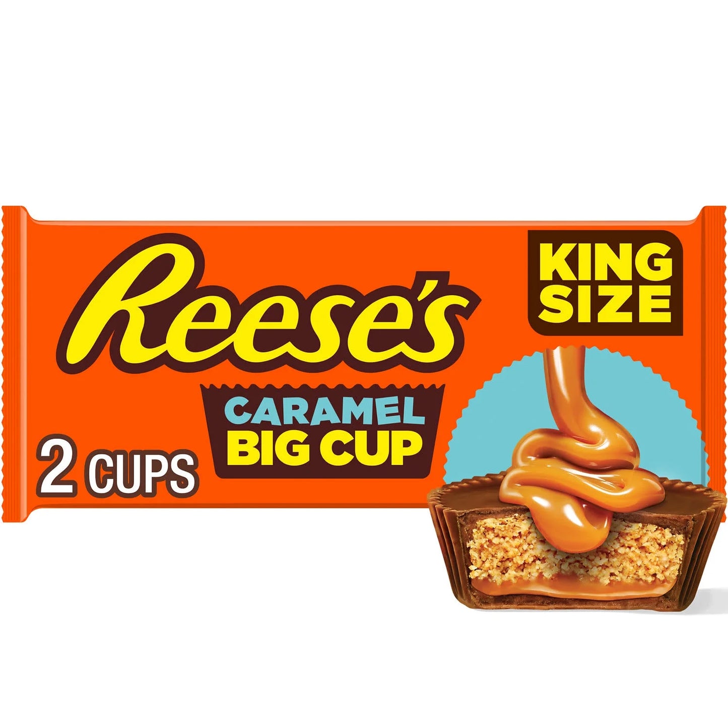 Reese's Big Cup - Caramelo de Chocolate con Leche y Mantequilla de Maní Tamaño King, Paquete de 2,8 oz