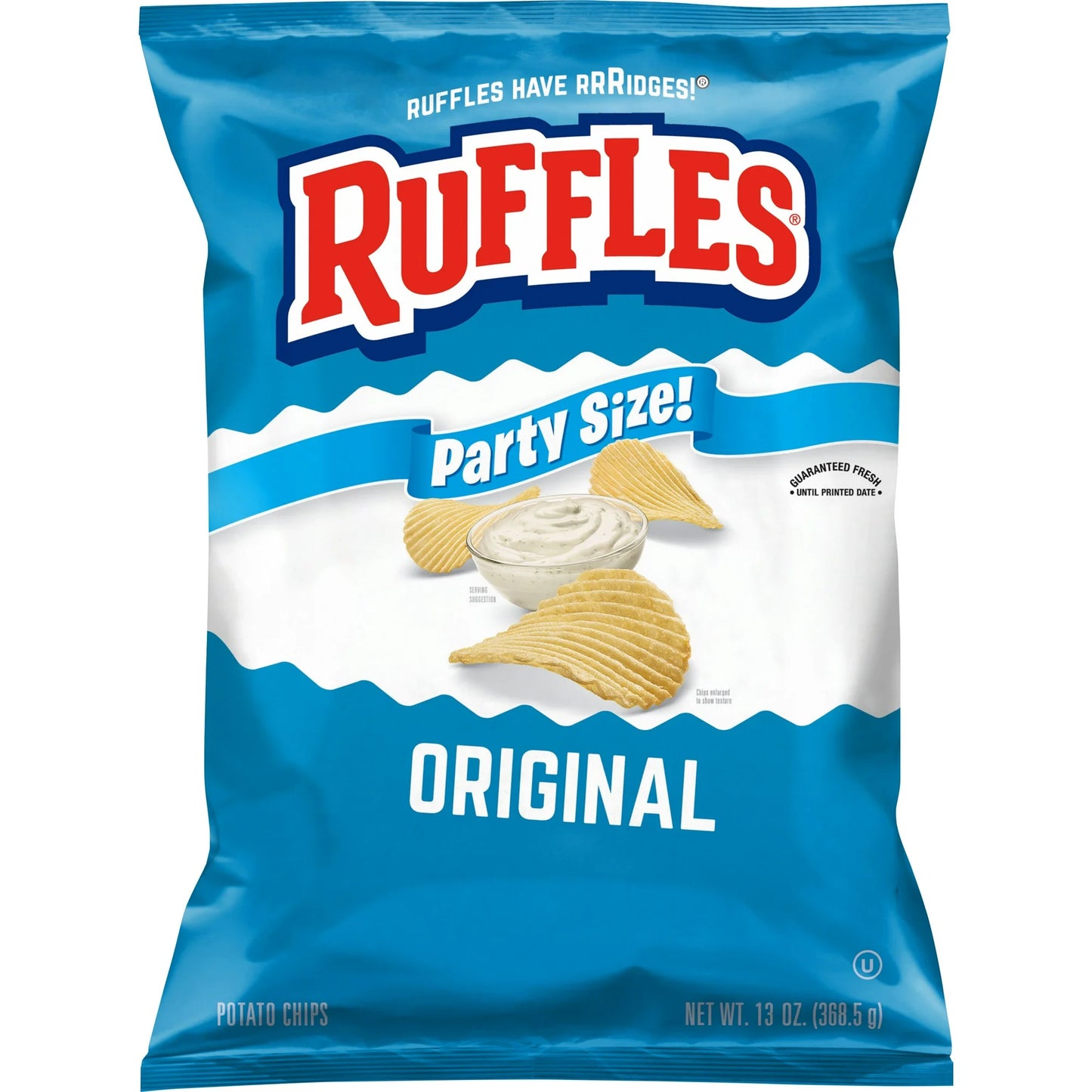 Ruffles Chips Potato de Sabor Original Tamaño Fiesta