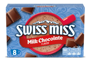 Swiss Miss Chocolate con Sabor a Chocolate con Leche Mezcla de Cacao Caliente, Paquetes de Mezcla de Cacao Caliente de 8 Cuentas
