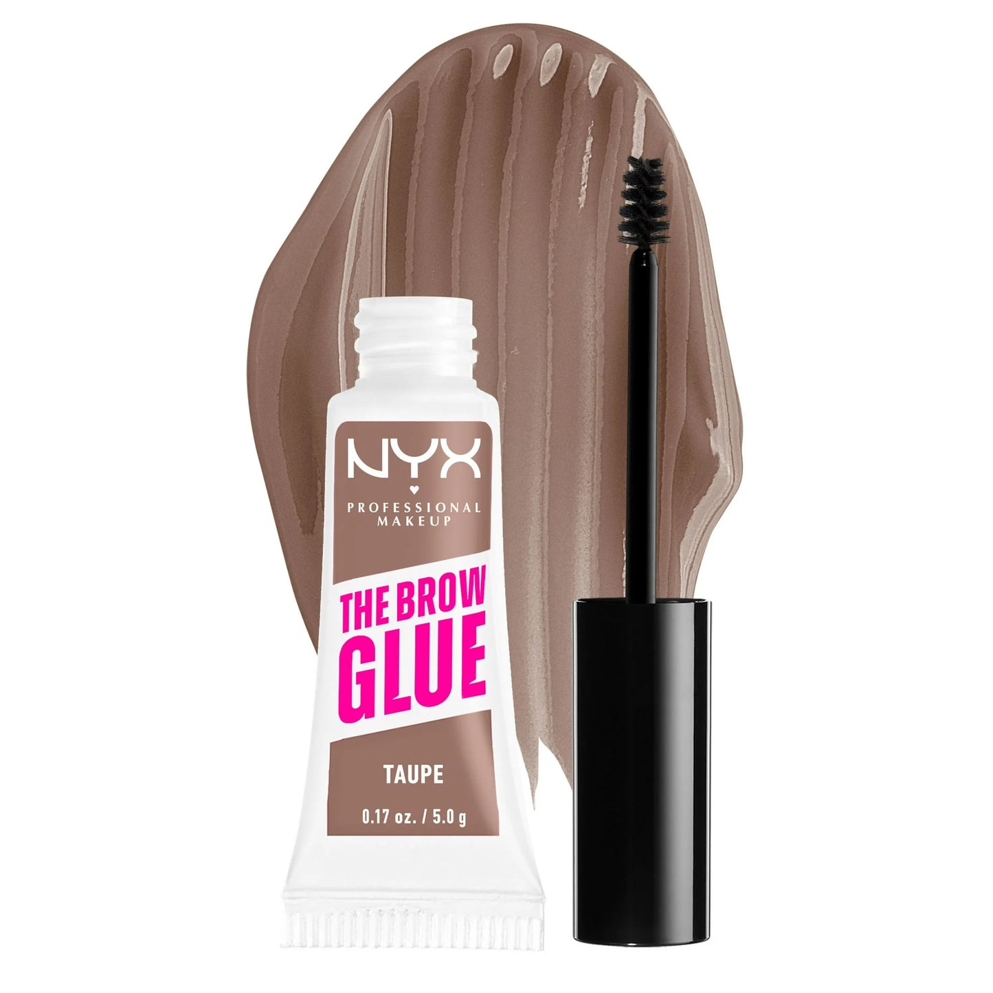 NYX Professional Makeup The Brow Glue, Extreme Hold Tinted Eyebrow Gel TAUPE