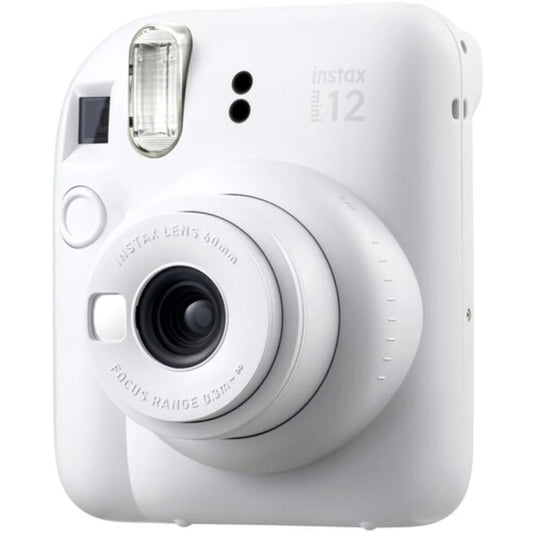FUJIFILM INSTAX MINI Cámara de Película Instantánea 12 Blanco Arcilla