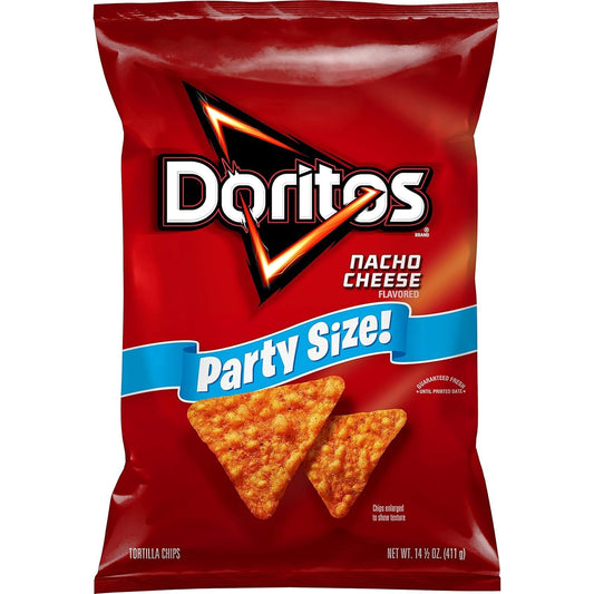 Doritos Nachos Chips de Tortilla de Queso, Tamaño Fiesta 411g
