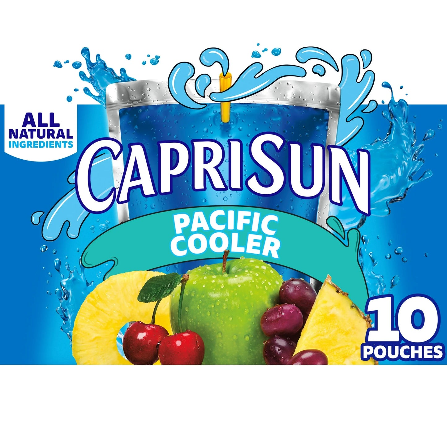 (2 pack) Capri Sun Pacific Cooler Mixed Fruit Juice Box Pouches, 10 ct Box, 6 fl oz Pouches