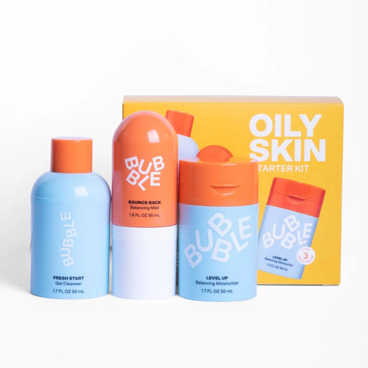 Bubble Skincare Paquete de Equilibrio de 3 Pasos, para Piel Normal a Grasa y Combo, Cuidado Diario, Unisex, Juego de 3