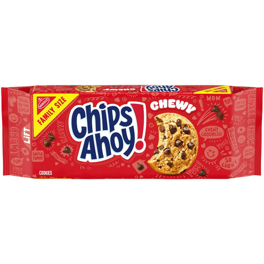 CHIPS AHOY! Chewy Galletas con Chispas de Chocolate, Tamaño Familiar, 19.5 oz