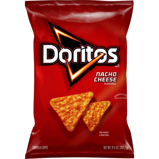 Doritos Chips de Tortilla Sabor Queso Nacho, Bolsa de 262 g