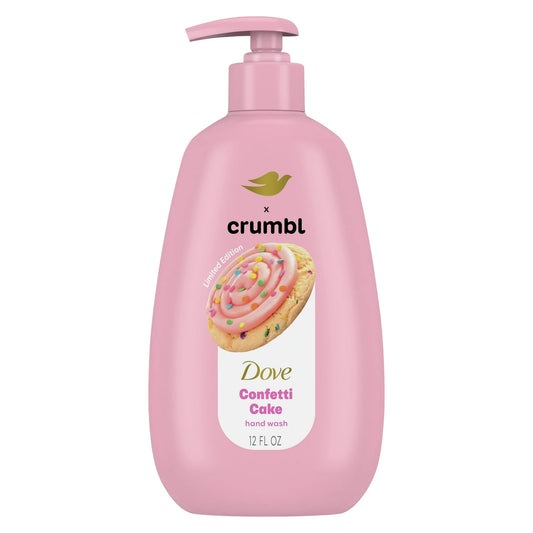 Dove Bizcocho de Confeti Líquido Hidratante para Lavar a Mano, 12 oz