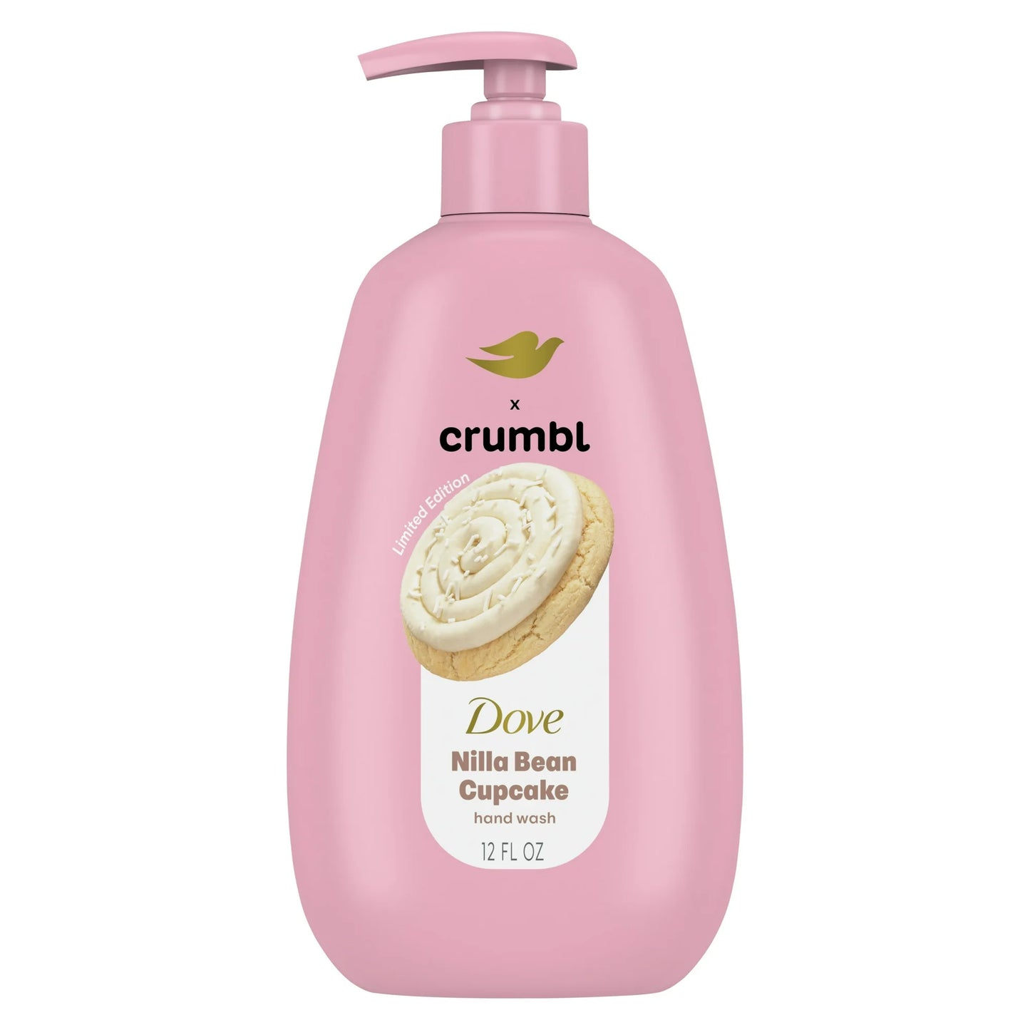 Dove Jabón de Manos Líquido Hidratante Crumbl Nilla Bean Cupcake, 12 oz