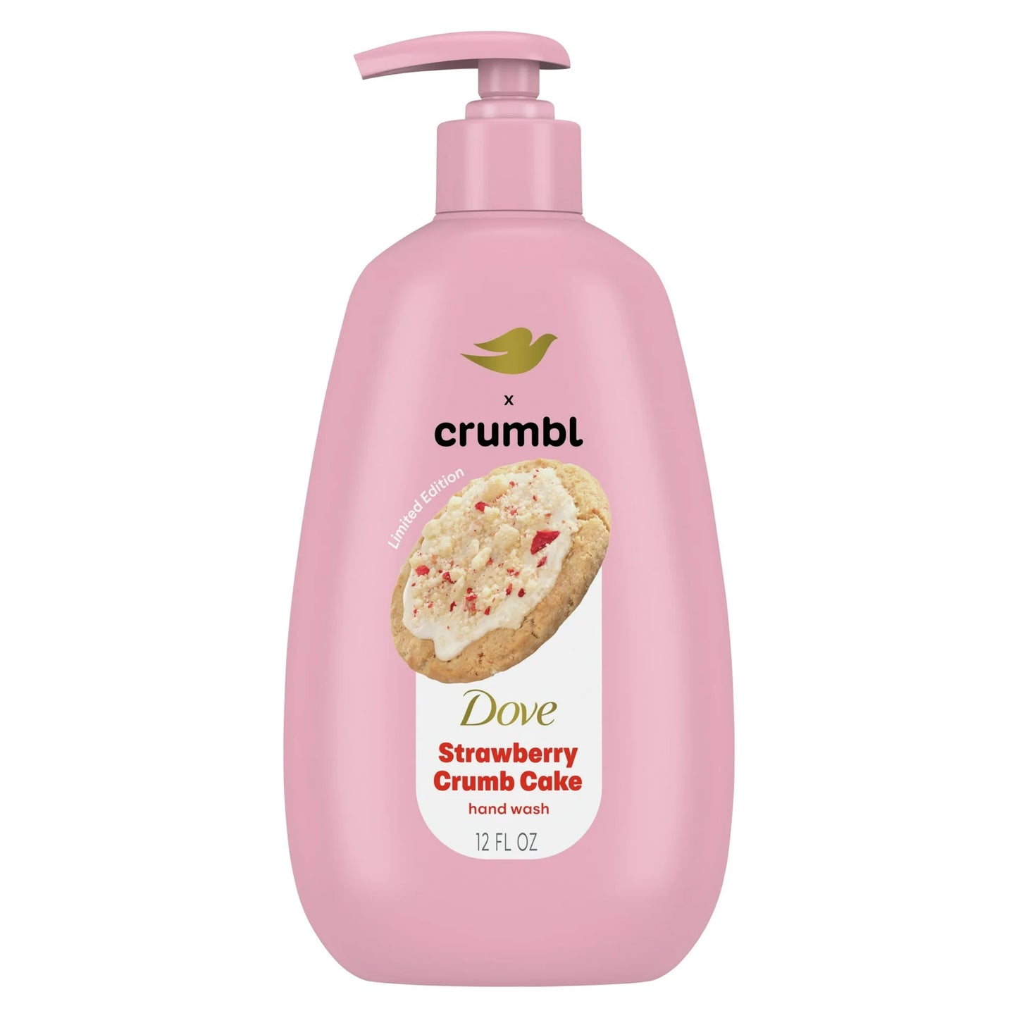 Dove Crumble Strawberry Cookie Líquido Humectante para Lavado de Manos, 12 oz
