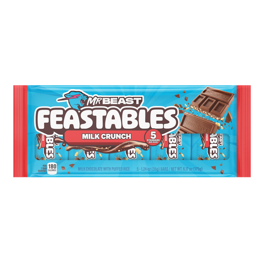 Feastables MrBeast Barra Crujiente de Leche 1,24 oz