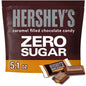 Hershey's Zero Sugar Caramelos de Chocolate Rellenos de Caramelo, Bolsa de 5.1 oz
