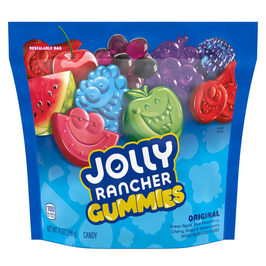 Jolly Rancher Caramelos de Goma Sabor a Frutas Surtidas, Bolsa de 14 oz