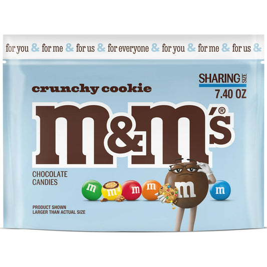 M&M Caramelo de Chocolate con Leche Crunchy Cookie Tamaño Compartido: Bolsa de 7,4 oz