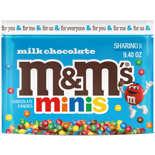 M&M's Caramelos de Chocolate con Leche Minis Tamaño para Compartir - Bolsa de 9.4 oz