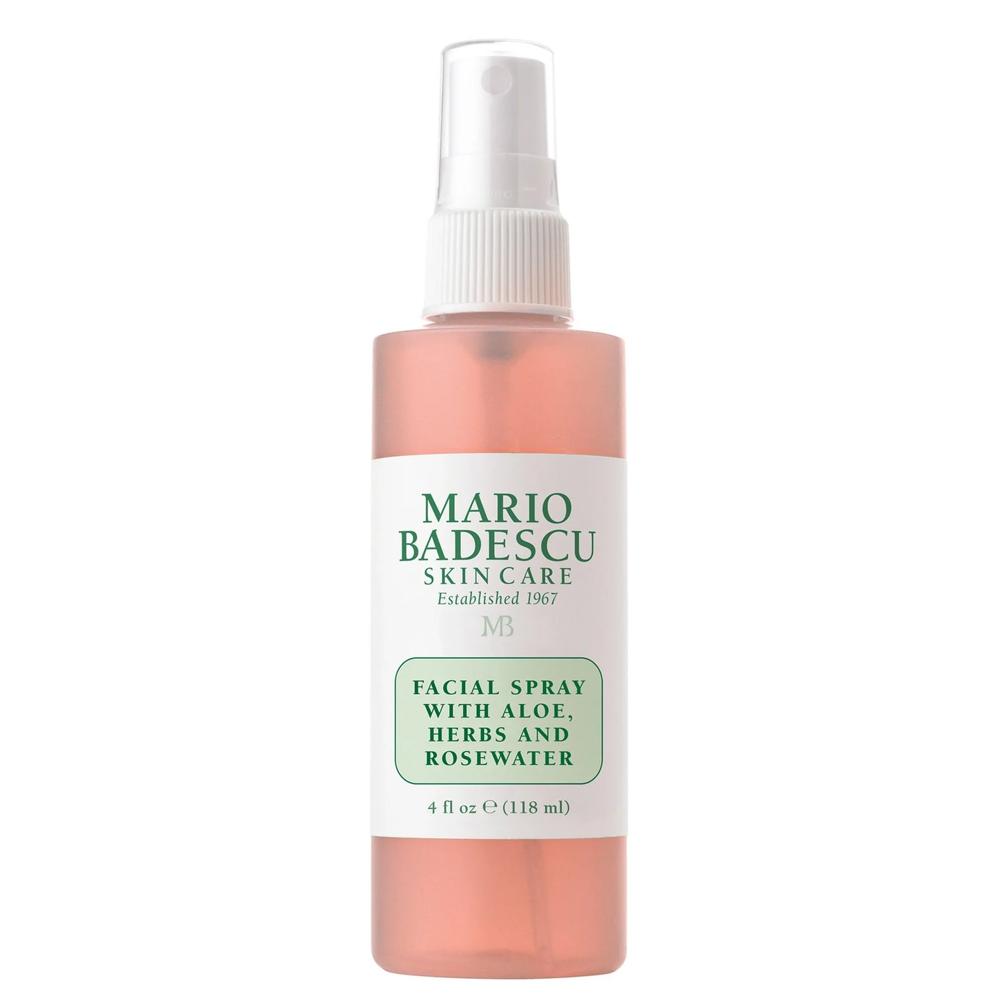 Mario Badescu Facial Spray Skin Care Tónico con Hierbas de Aloe y Agua de Rosas, 4 oz