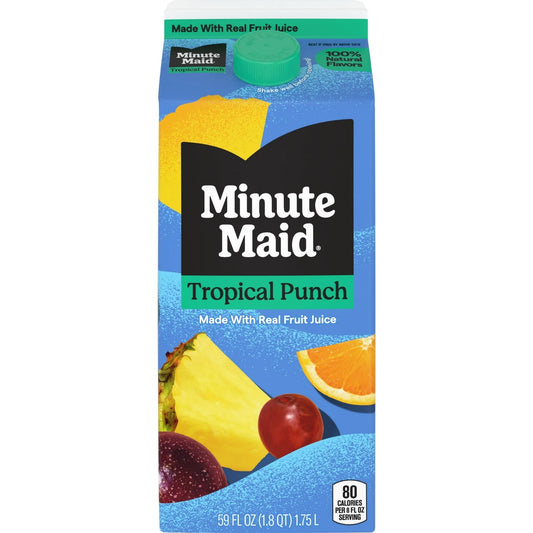 Minute Maid Bebida de Ponche de Frutas Tropicales, Caja de 59 fl oz