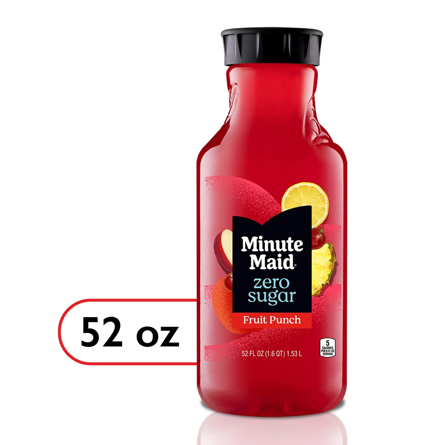 Minute Maid Jugo de Ponche de Frutas sin Azúcar, Botella de 52 fl oz