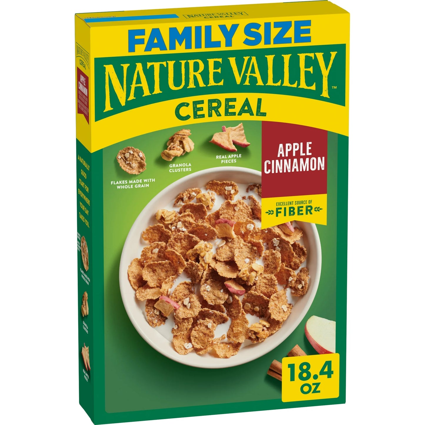 Nature Valley Cereal de Manzana y Canela Tamaño Familiar 18.4 oz