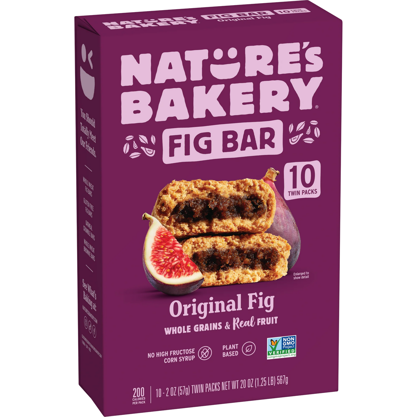 Nature's Bakery, Fig Bars Original, 10 Packs Dobles, c/u 2 oz