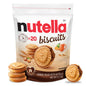 Nutella Biscuits , 20 Galletas, Crema de Avellanas con Cacao, Snacks para Niños, 9.7 oz