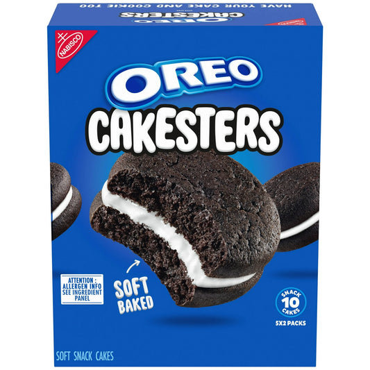 OREO Cakesters Pastelitos Suaves, 5 Packs de 2.02 oz