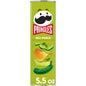 Pringles Papas Fritas con Pepinillos Encurtidos, Snacks para el Almuerzo, Bote de 5.5 oz