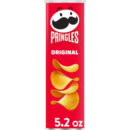Pringles Papas Fritas Originales, Snacks para el Almuerzo, 5.2 oz Lata
