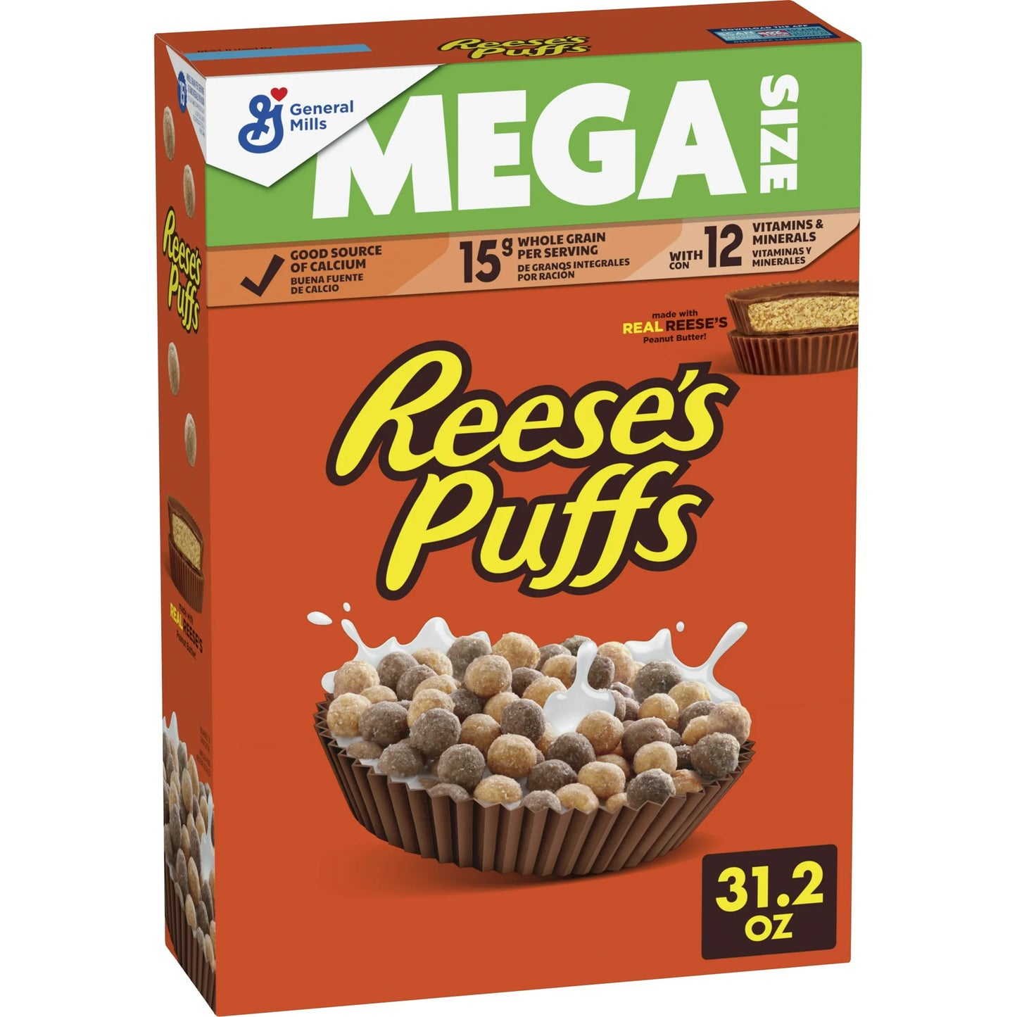 REESE's Cereal de Bolitas de Chocolate y Mantequilla de Maní de 31.2oz