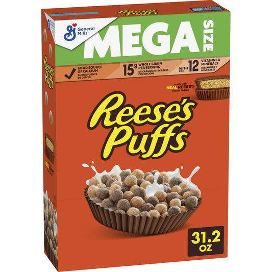 REESE's Cereal de Bolitas de Chocolate y Mantequilla de Maní de 31.2oz