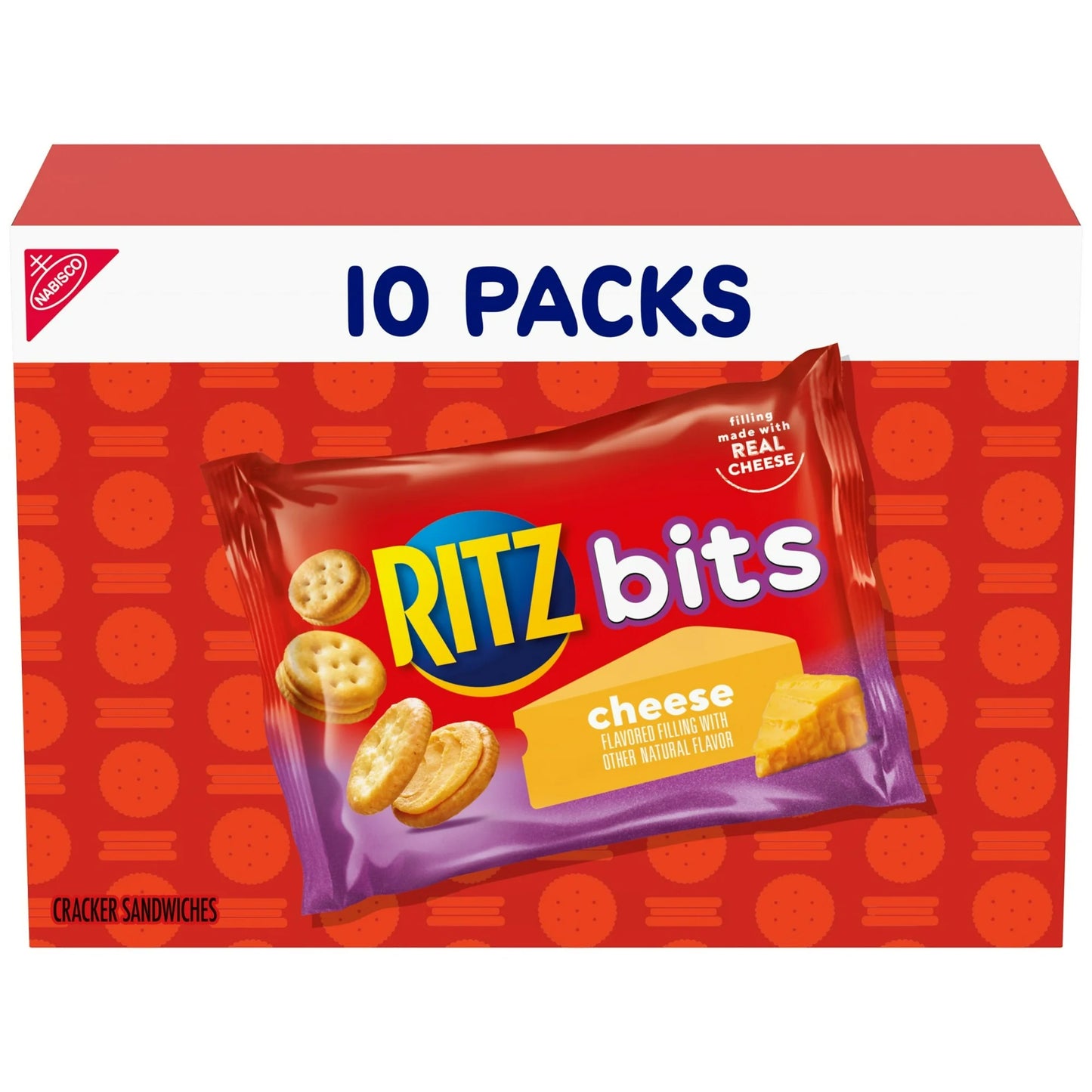 RITZ Galletas Sándwich de Queso Bits 10 packs