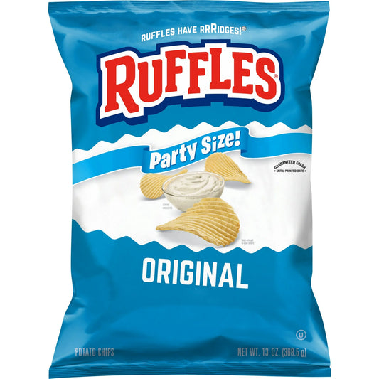 Ruffles Chips Potato de Sabor Original Tamaño Fiesta