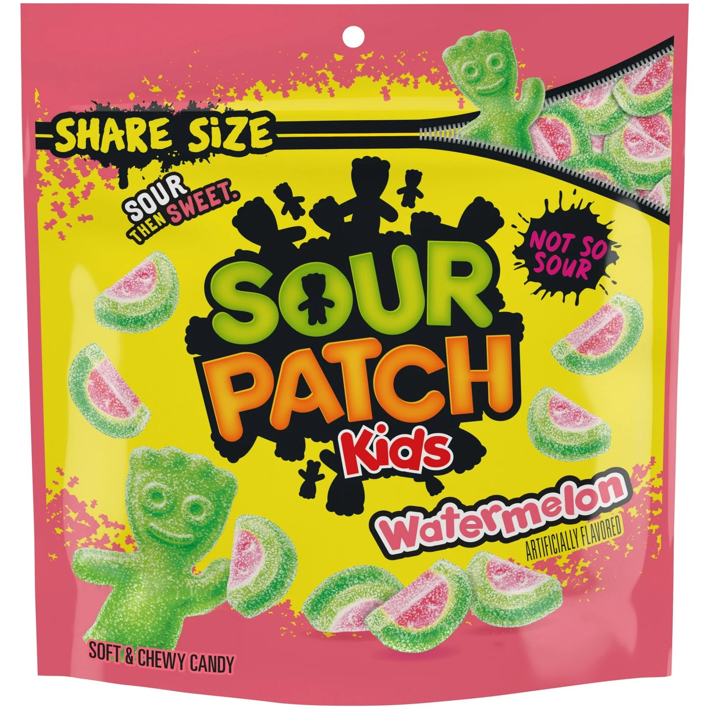SOUR PATCH KIDS Sandía Suave y Masticable, Tamaño para Compartir, 12 oz