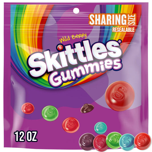 Skittles Caramelos bolsa Resellable de 12 oz