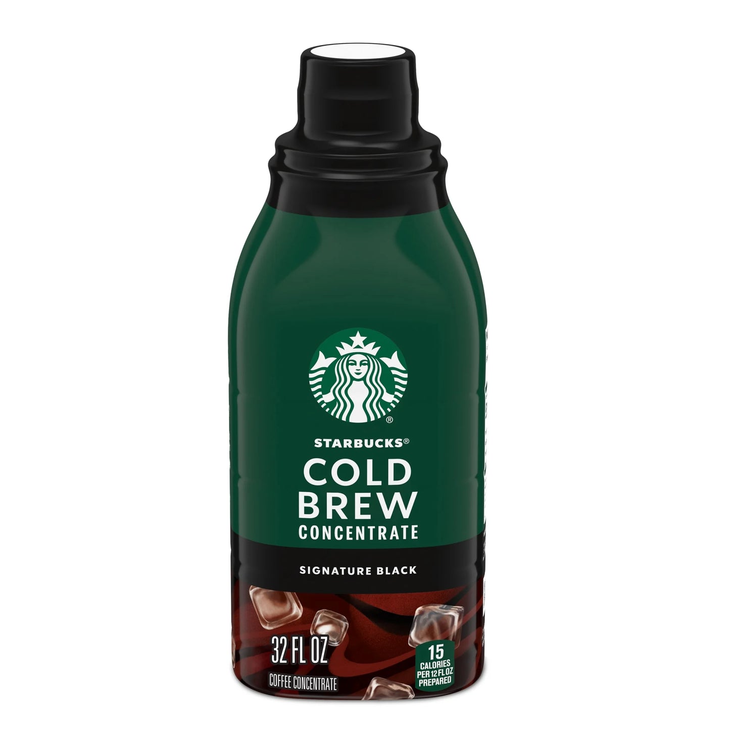 Starbucks Café Negro de Firma, Bebida Concentrada de Café Frío Embotellado de 946 ml
