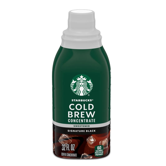 Starbucks Cold Brew Concentrado Botella Negra Azucarada de 946 ml