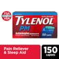 Tylenol PM Cápsulas para Aliviar el Dolor y Ayudar a Dormir Extrafuertes, 150 Unidades