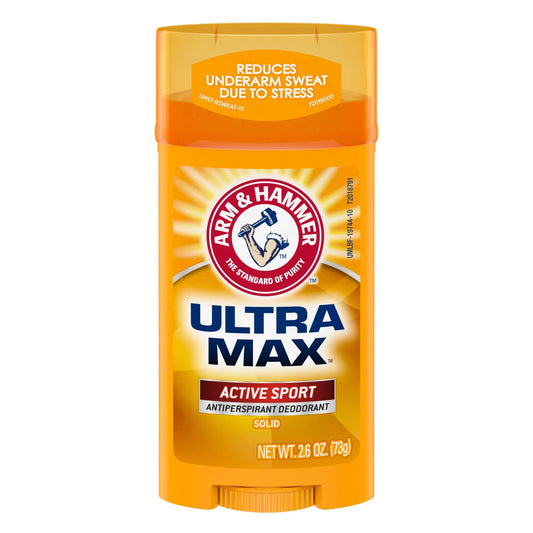 ULTRA MAX Desodorante - Deporte Activo - Barra Sólida 2,6 oz