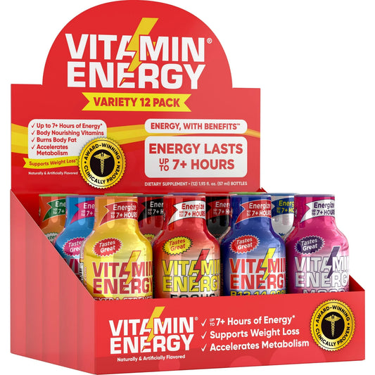 Vitamin Energy Variedad Inyecciones de Bienestar, Energía Natural y Saludable