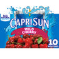 (2 pack) Capri Sun Wild Cherry Juice Box Pouches, Light, 6 fl oz, 10 Count Shelf Stable Cardboard Box