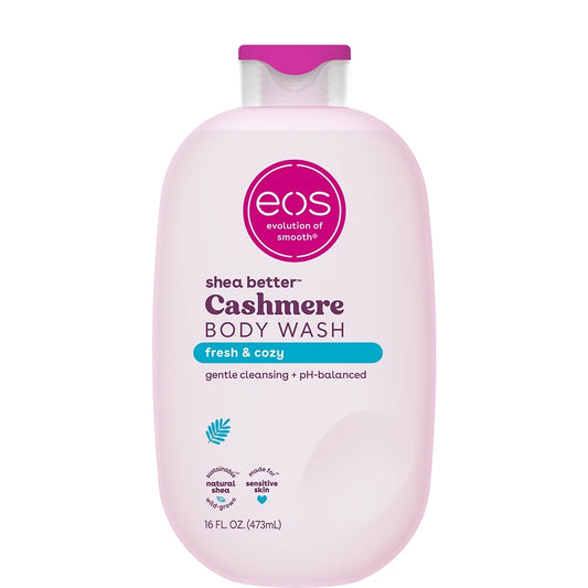 eos Shea Better Cashmere Gel de Baño - Fresco y Acogedor / 16 oz