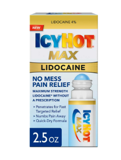 Icy Hot Max Crema Analgésica Tópica y Ungüento para Adormecer Músculos para Alivio Del Dolor Articular, 4% Lidocaína, 2.5 oz