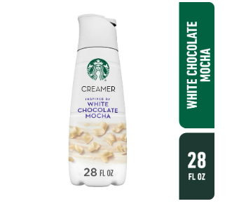 Starbucks Crema para Café con Sabor a Chocolate Blanco, Inspirada en Mocha de Chocolate  793 mlBlanco,