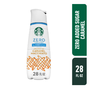 Starbucks sin Azúcar Añadida, Crema para Café Sabor Caramelo, Inspirada en Caramel Macchiato, 793 fl oz
