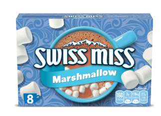 Swiss Miss Mezcla de Chocolate Caliente con Malvaviscos, 8 Paquetes de Cacao Caliente